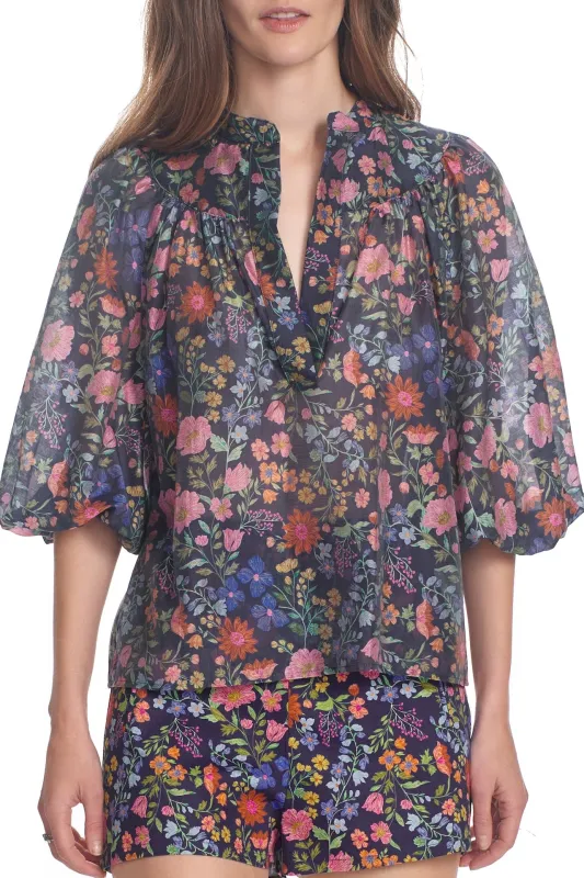 THE CORINNE TOP-FLORAL sold by Corey Lynn Calter