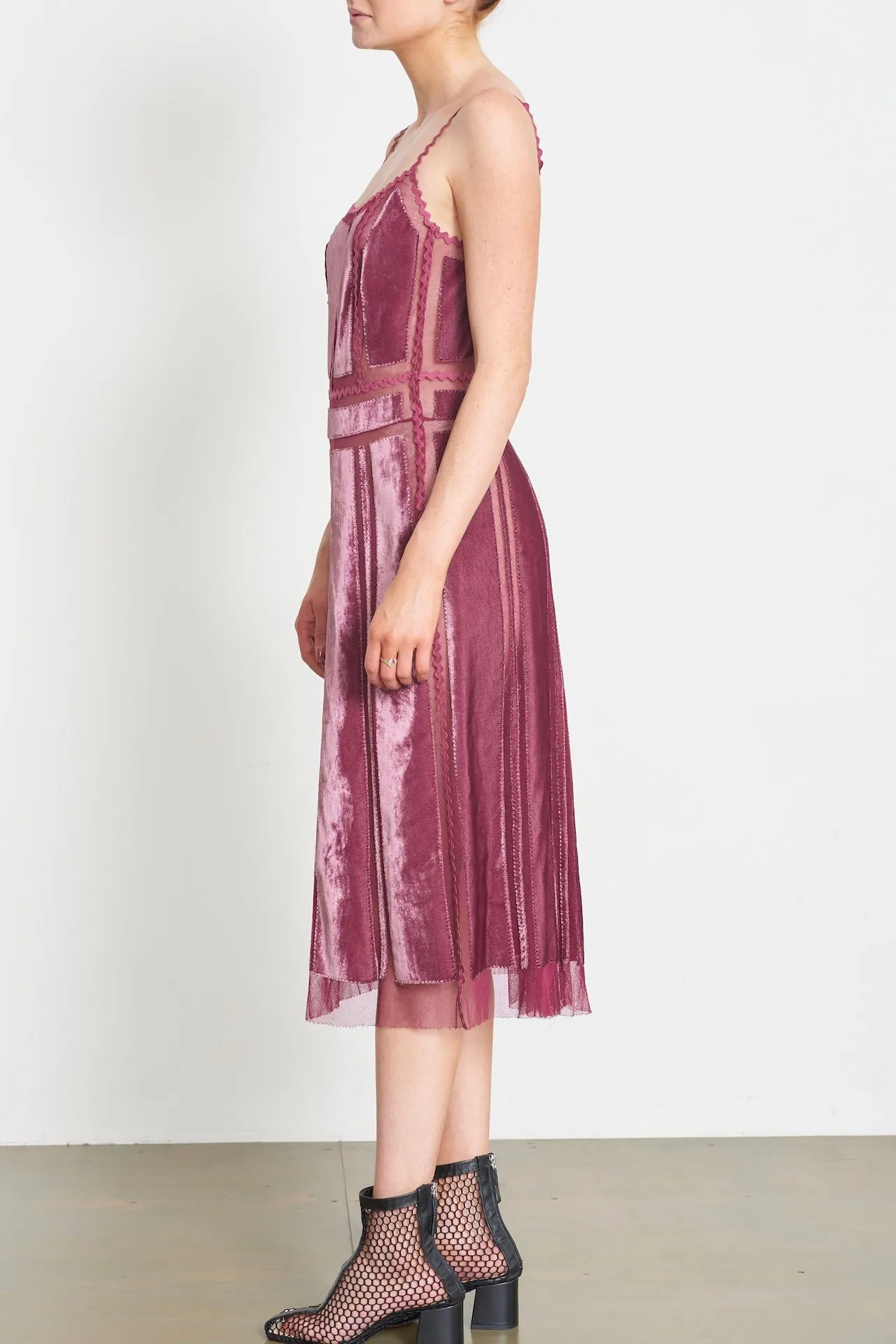 ALBERTA FERRETTI Velvet and Chiffon dress - Pre Owned sold by Corey Lynn Calter product image thumbnail 2
