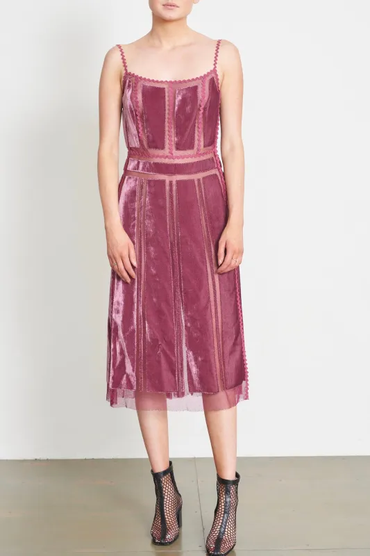 ALBERTA FERRETTI Velvet and Chiffon dress - Pre Owned made by Corey Lynn Calter