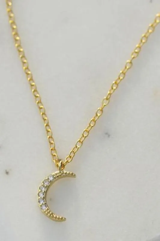 Crescent Moon Charm Necklace sold by Corey Lynn Calter