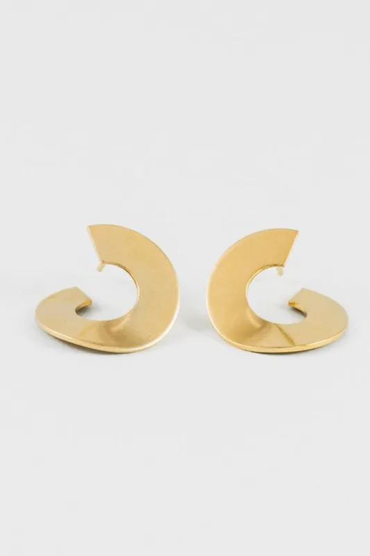 MAVEN Circle Studs- Gold made by Wolf Circus