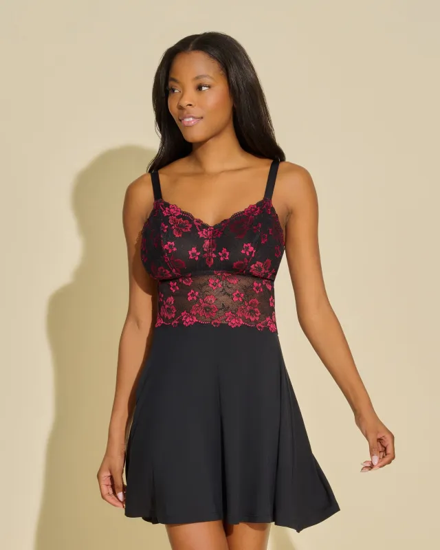 Curvy Chemise & G-String Set sold by Cosabella