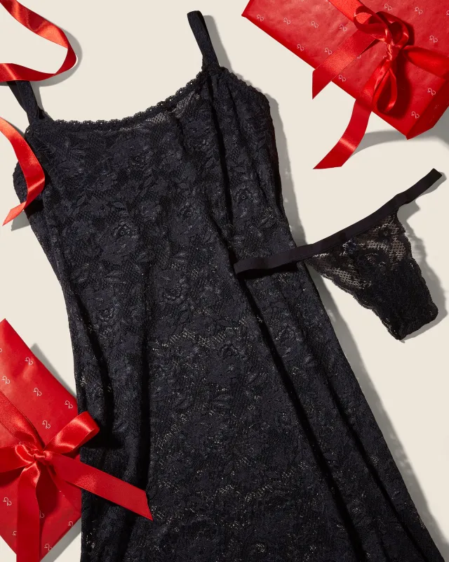 Curvy Foxie Chemise & G-String Set sold by Cosabella