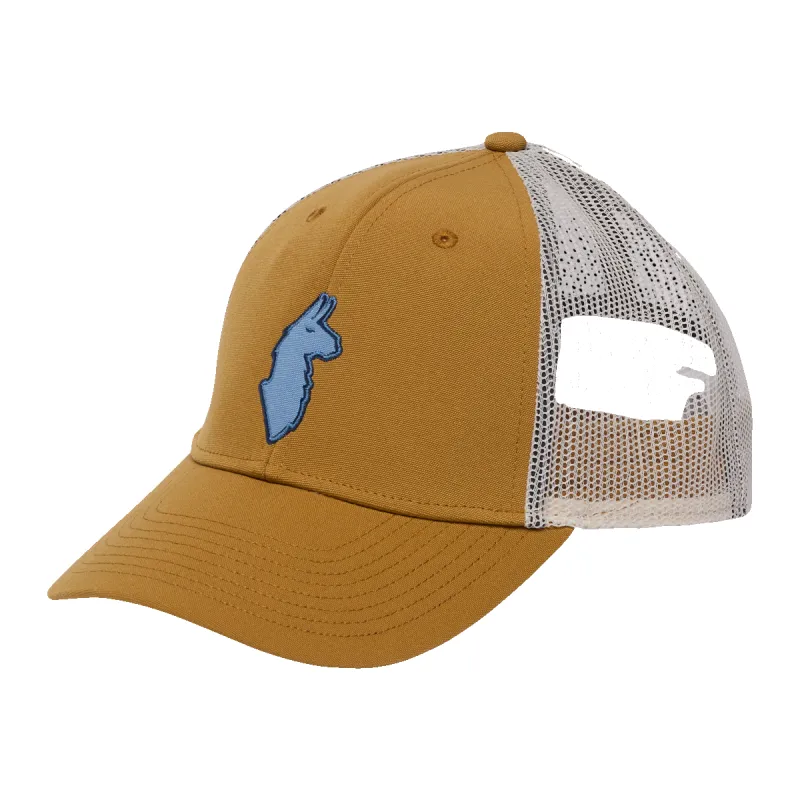 Llama Trucker Hat sold by cotopaxi