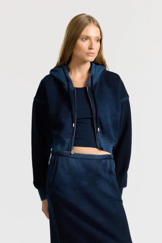 Boston Crop Hoodie sold by Cotton Citizen