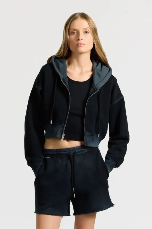 Boston Crop Hoodie sold by Cotton Citizen