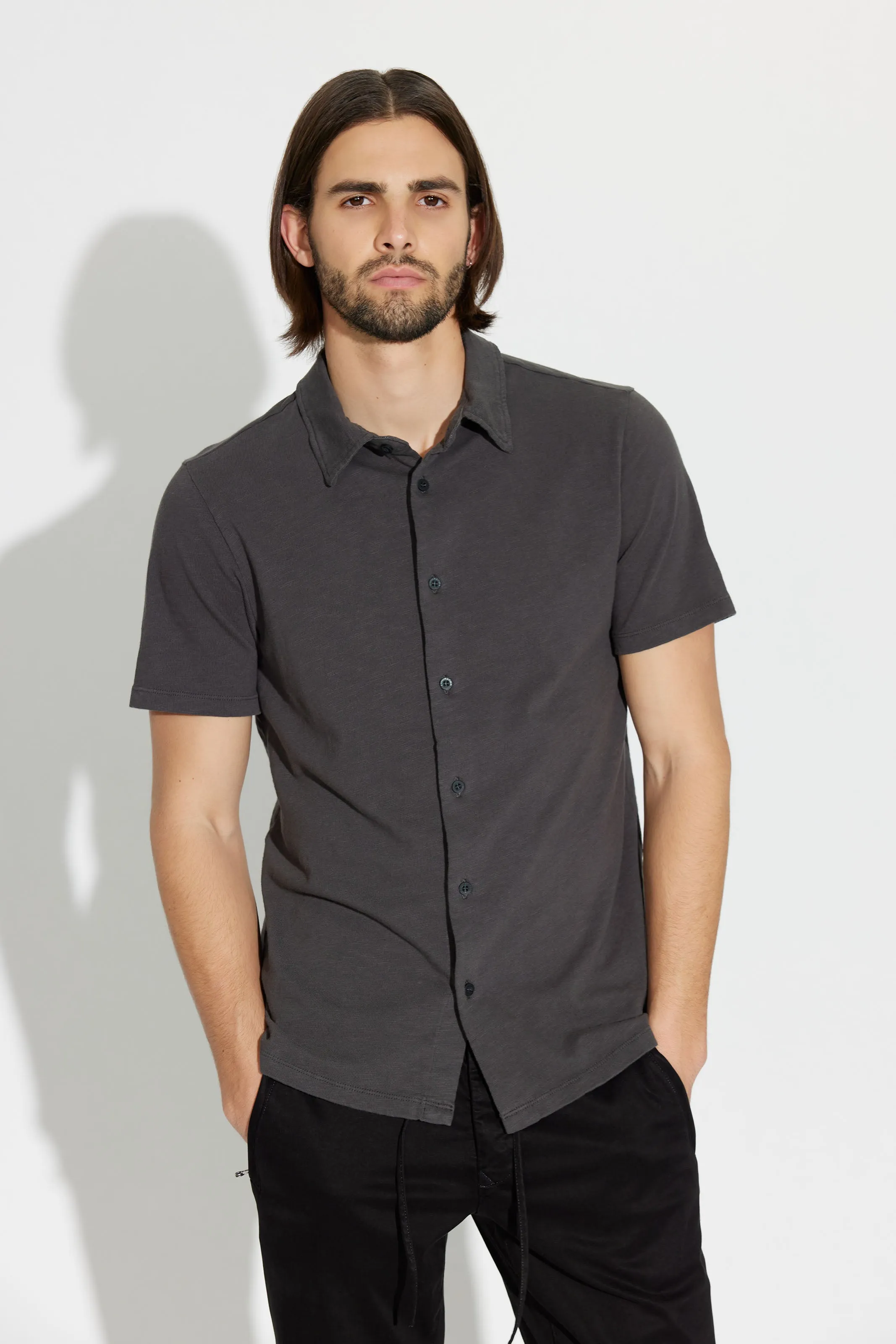 Presley Short Sleeve Buttondown sold by Cotton Citizen product image thumbnail 4