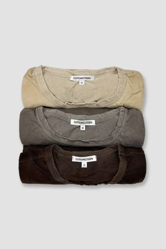Classic Crew Long Sleeve Shirt (3-Pack) made by Cotton Citizen