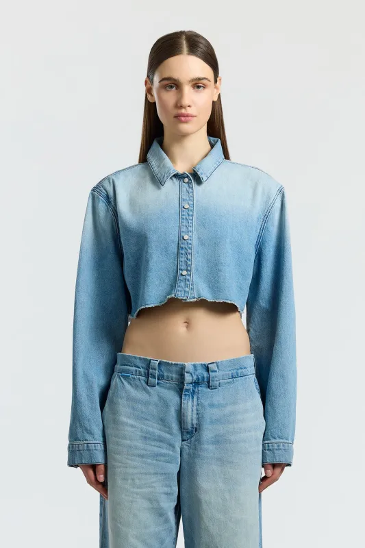 Manhattan Crop Shirt sold by Cotton Citizen