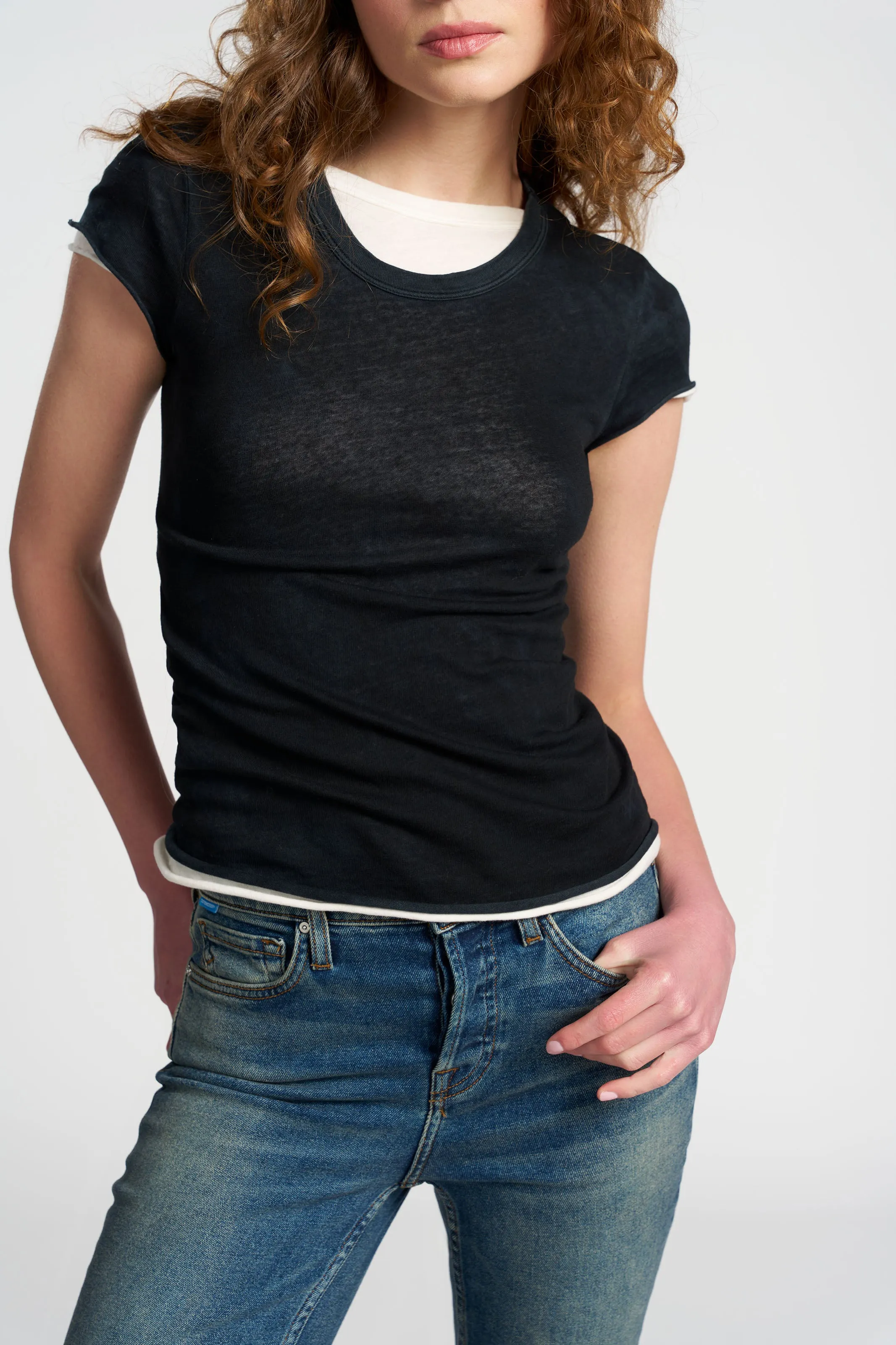 Marbella Cap Sleeve Tee sold by Cotton Citizen product image thumbnail 2