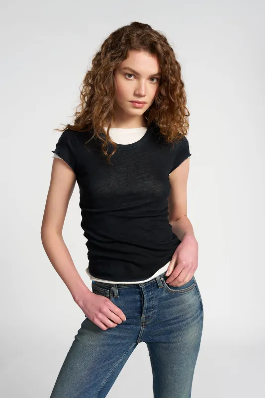 Marbella Cap Sleeve Tee sold by Cotton Citizen