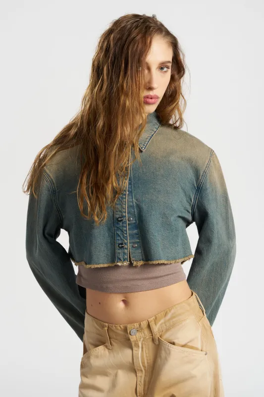 Manhattan Crop Shirt sold by Cotton Citizen
