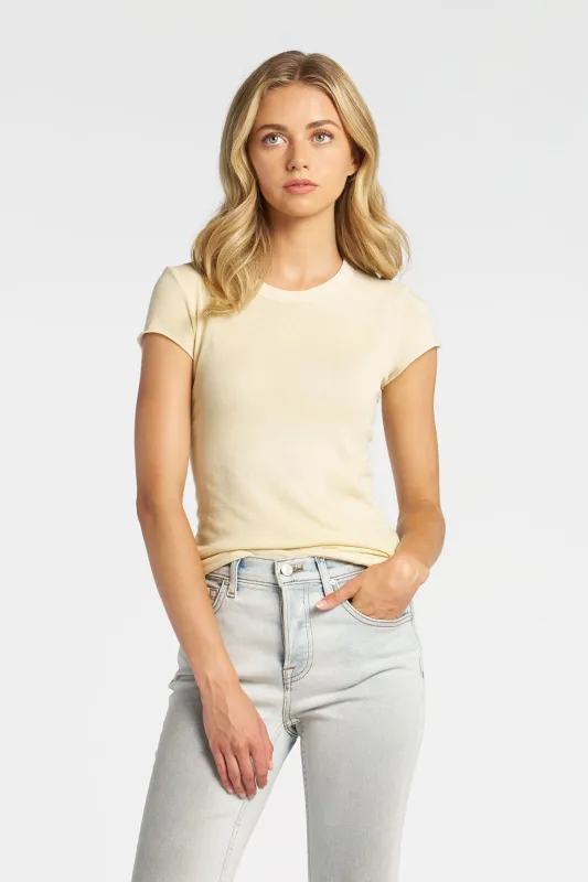 Marbella Cap Sleeve Tee sold by Cotton Citizen