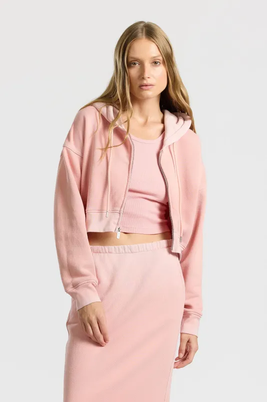 Boston Crop Hoodie sold by Cotton Citizen