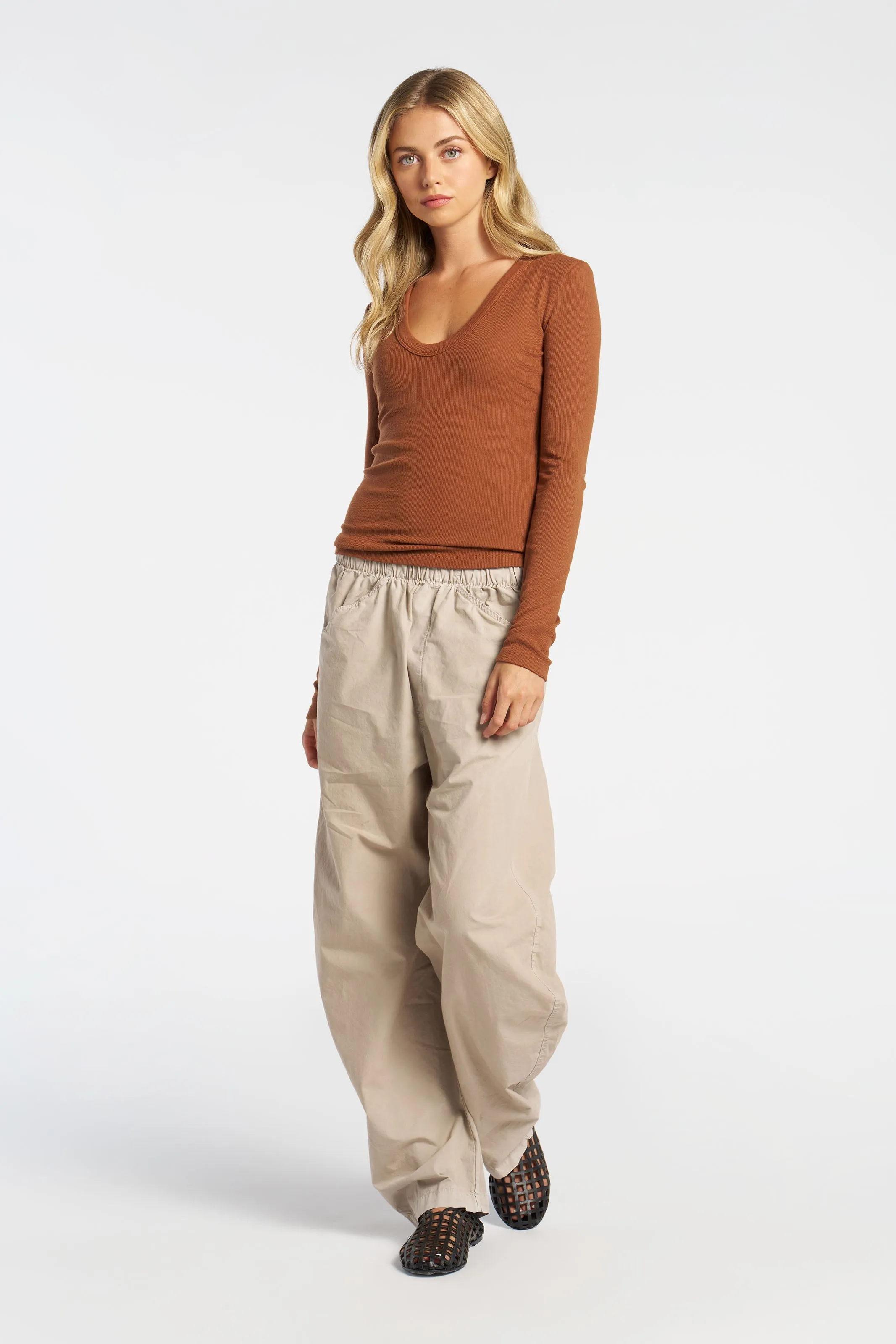 Verona U-Neck Shirt sold by Cotton Citizen product image thumbnail 2