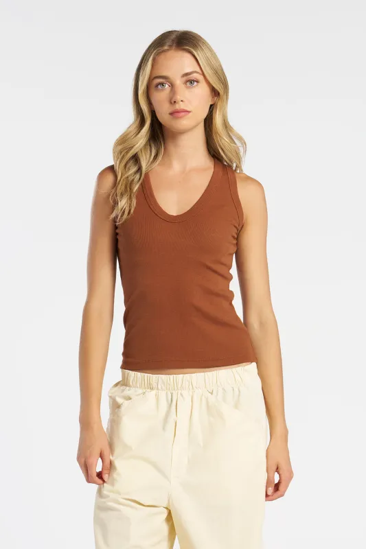 Verona U-Neck Tank sold by Cotton Citizen