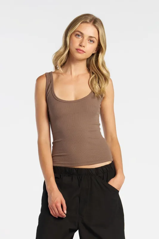 Verona Scoop Tank sold by Cotton Citizen