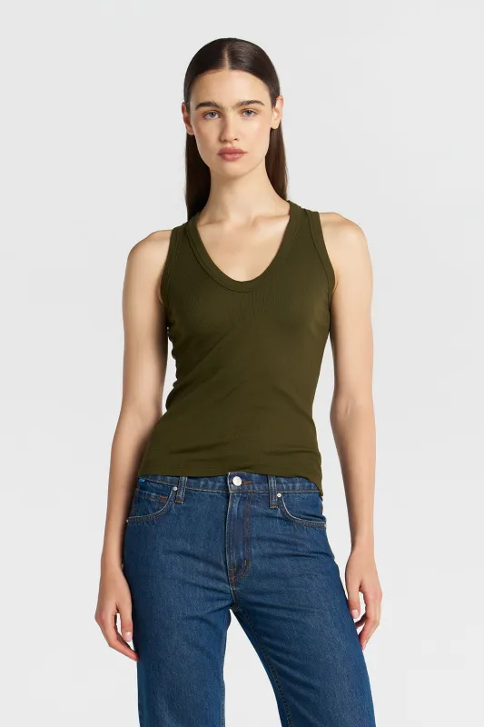 Verona U-Neck Tank sold by Cotton Citizen
