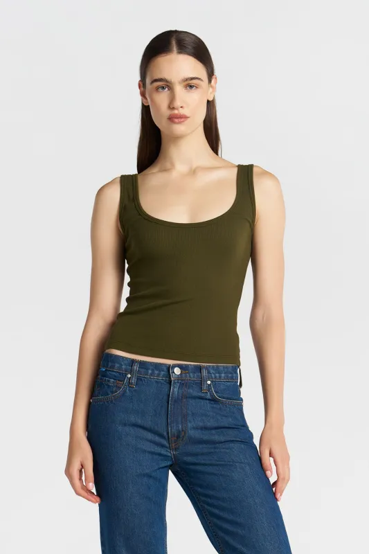 Verona Scoop Tank sold by Cotton Citizen