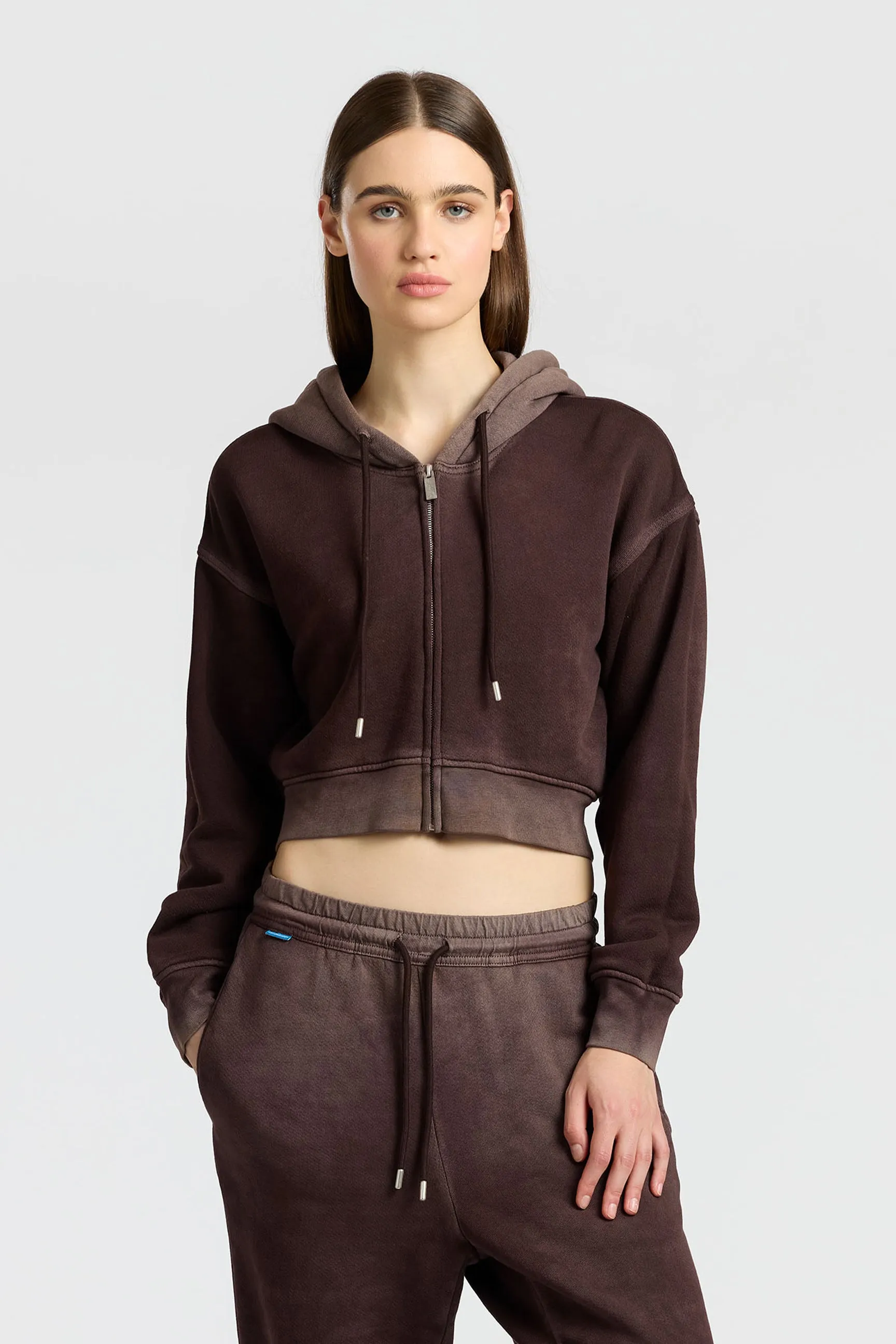 Boston Crop Hoodie sold by Cotton Citizen