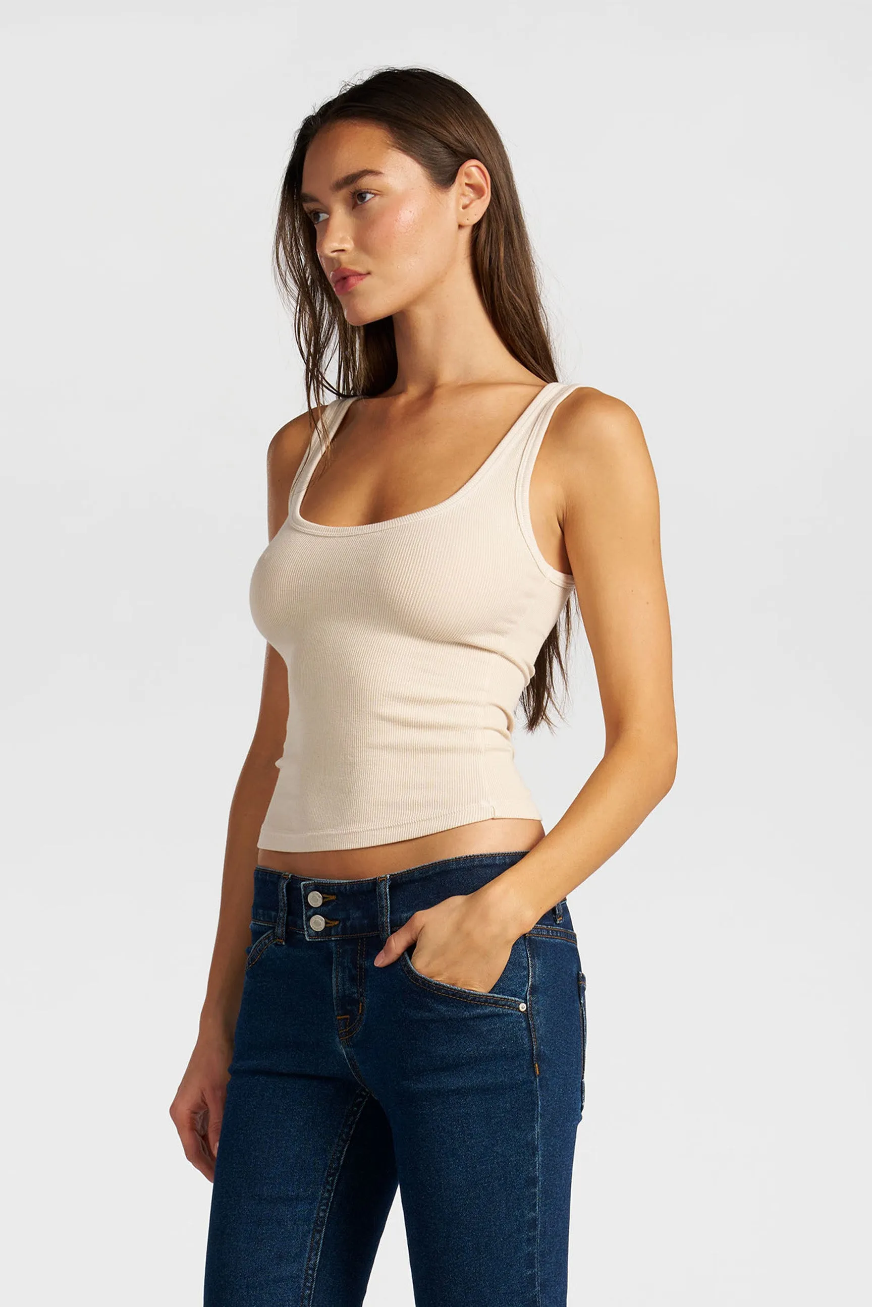 Verona Scoop Tank sold by Cotton Citizen product image thumbnail 3