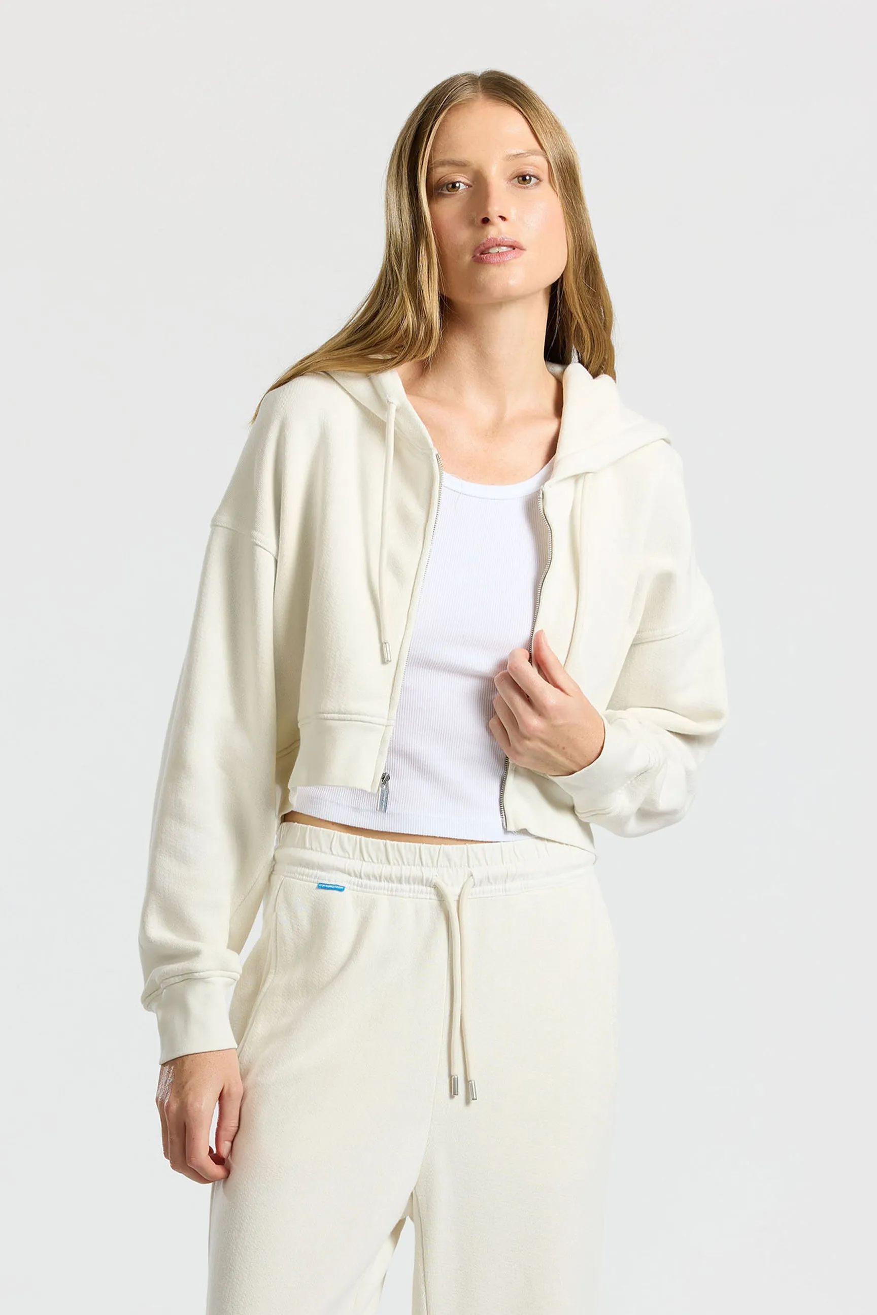 Boston Crop Hoodie sold by Cotton Citizen