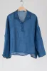 Lissa - Lightweight Indigo Linen sold by CP Shades