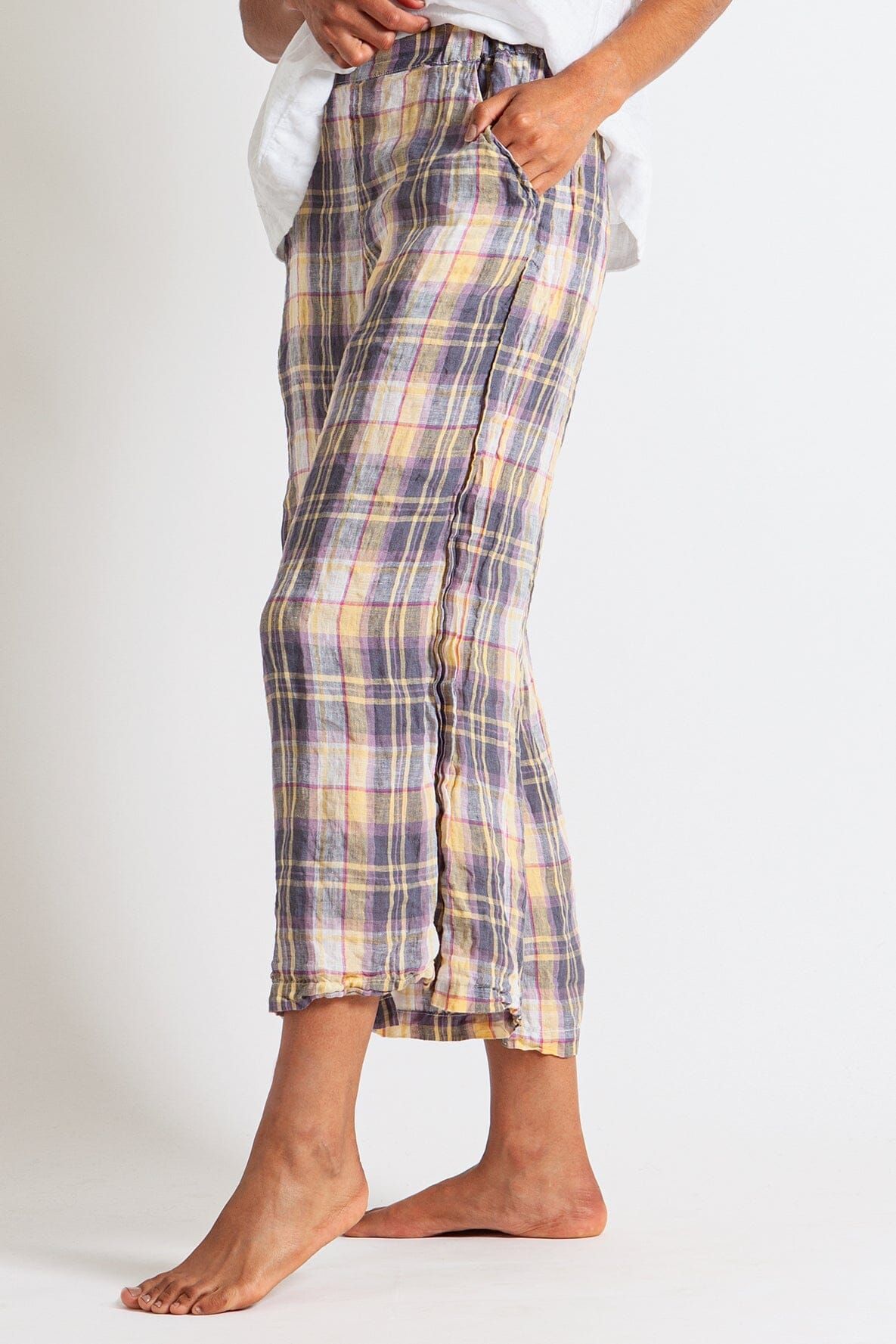 Wendy Cropped - Yarn Dyed Linen sold by CP Shades