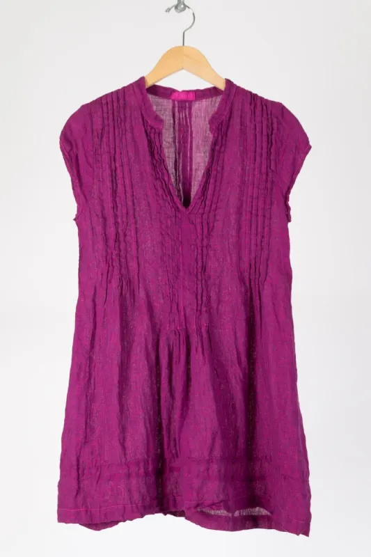 Regina Cap Sleeve - Iridescent Linen Sale sold by CP Shades