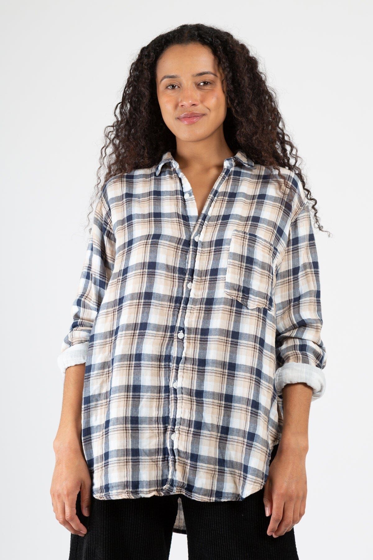 Joss - Double Cotton Gauze Plaid sold by CP Shades