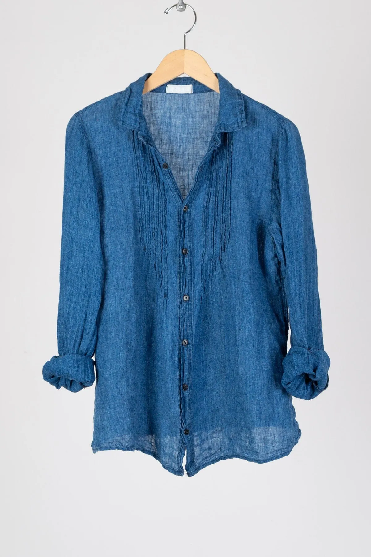 Julie - Lightweight Indigo Linen sold by CP Shades