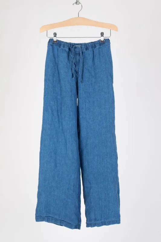 Jenn - Indigo Linen Twill sold by CP Shades