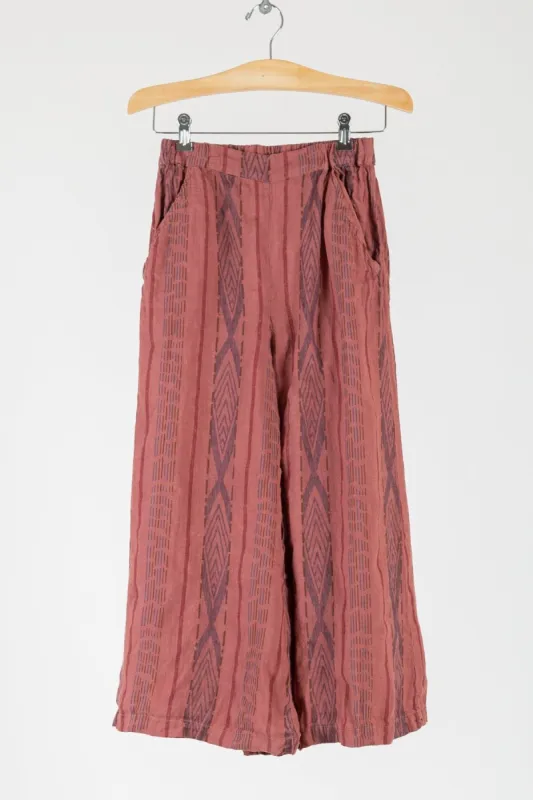 Wendy Cropped - Linen Jacquard sold by CP Shades