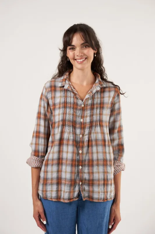 Julie - Double Cotton Gauze Plaid sold by CP Shades