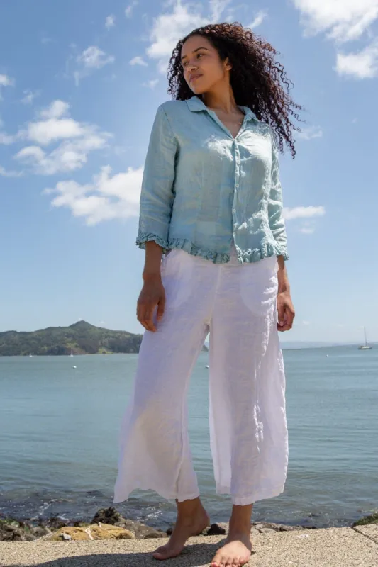 Wendy Cropped - Linen sold by CP Shades