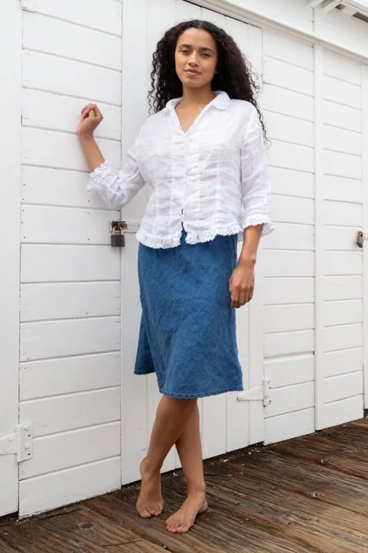 Trixie - Indigo Linen sold by CP Shades