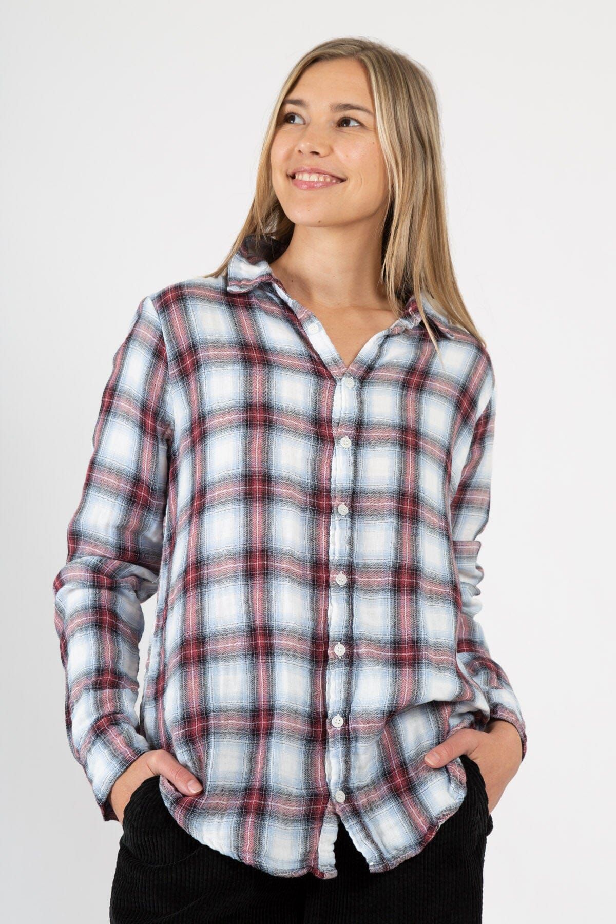 Romy - Double Cotton Gauze Plaid sold by CP Shades