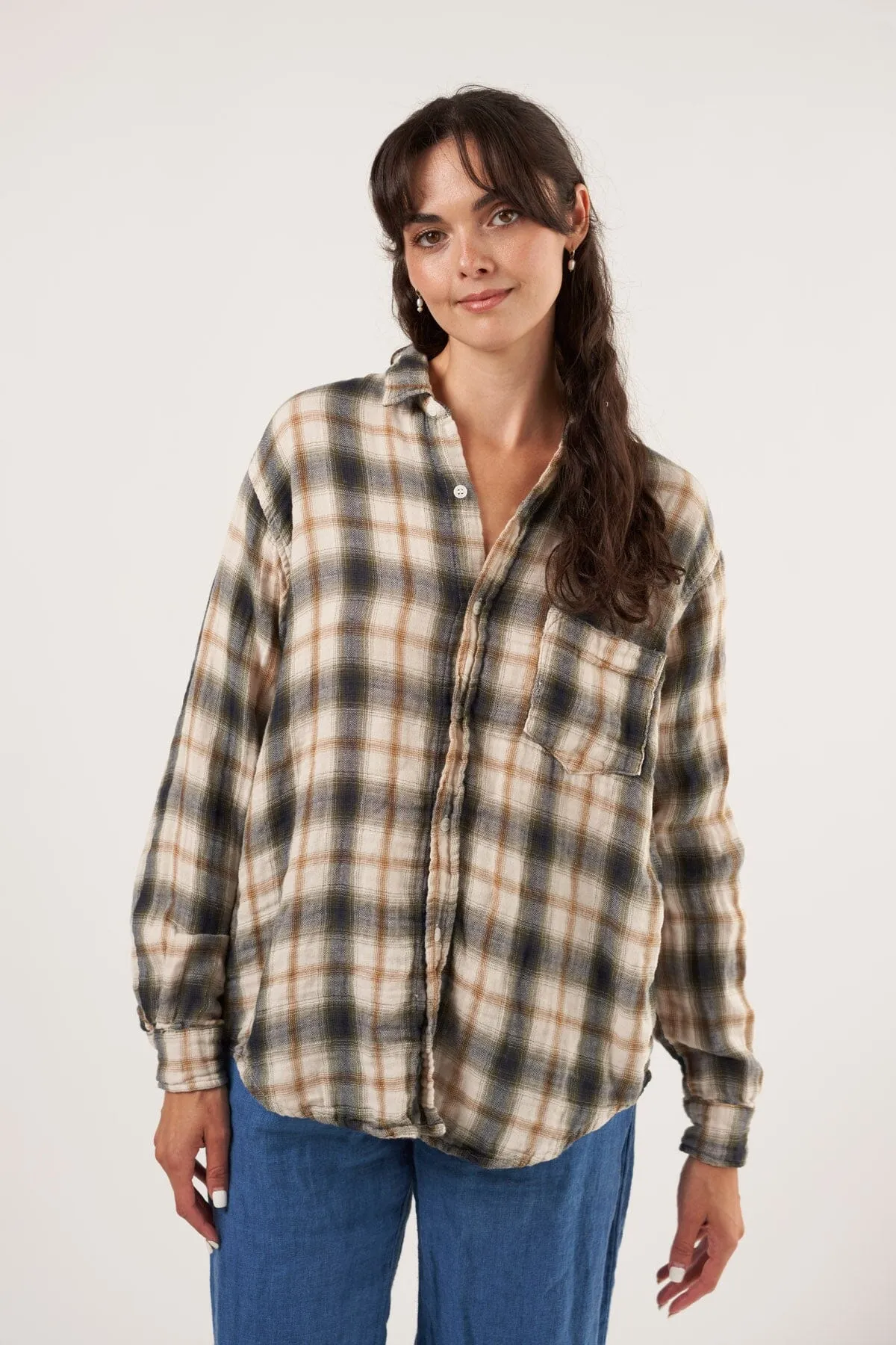 Joss - Double Cotton Gauze Plaid sold by CP Shades