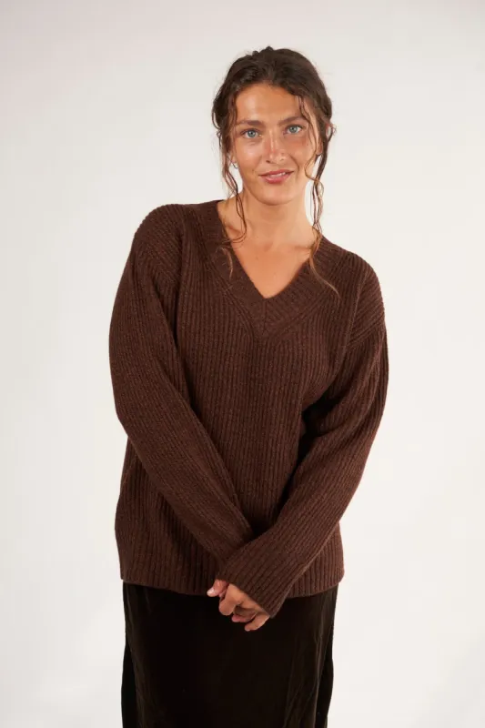 Rib V-Neck Sweater sold by CP Shades