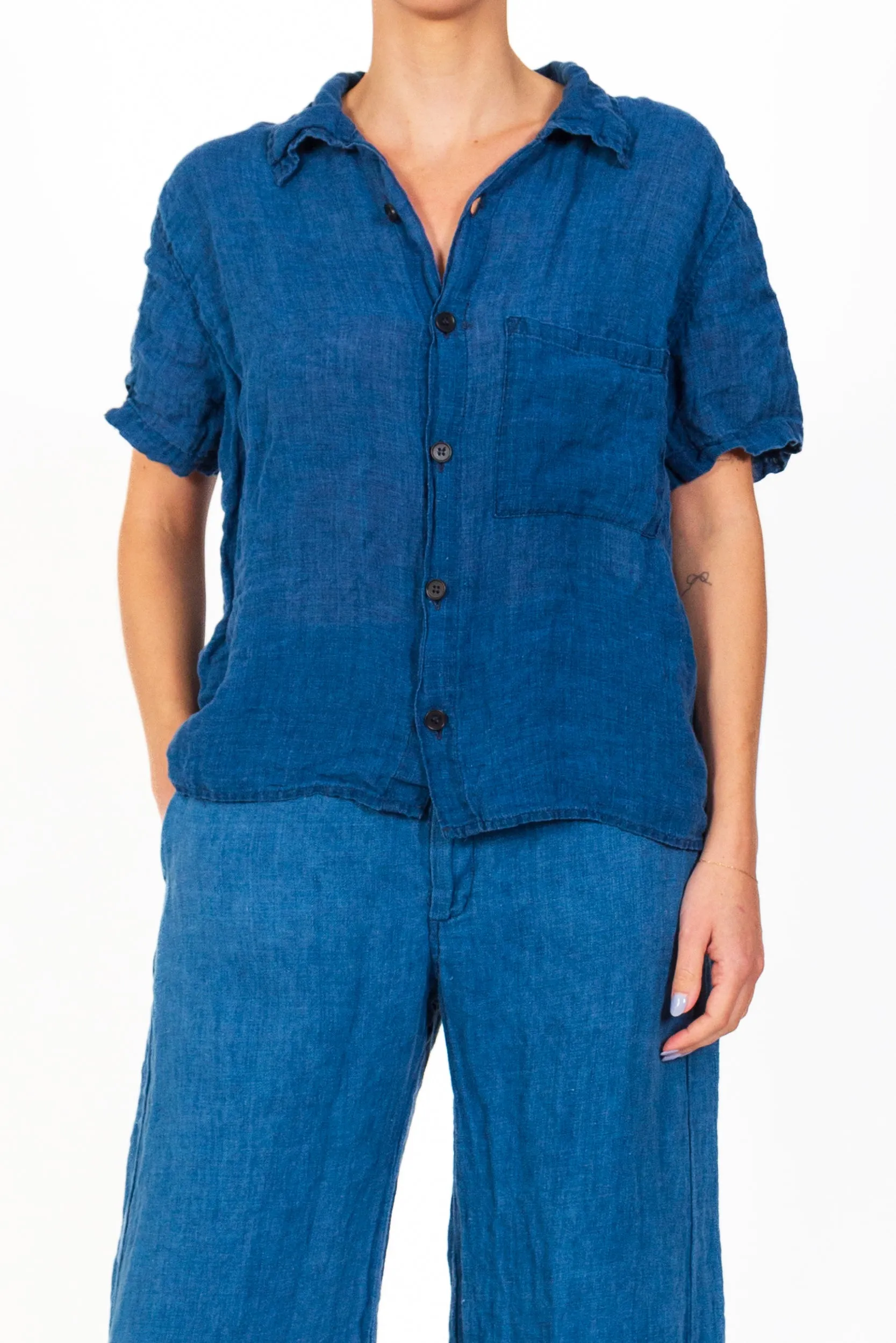 Nic - Indigo Linen sold by CP Shades product image thumbnail 3