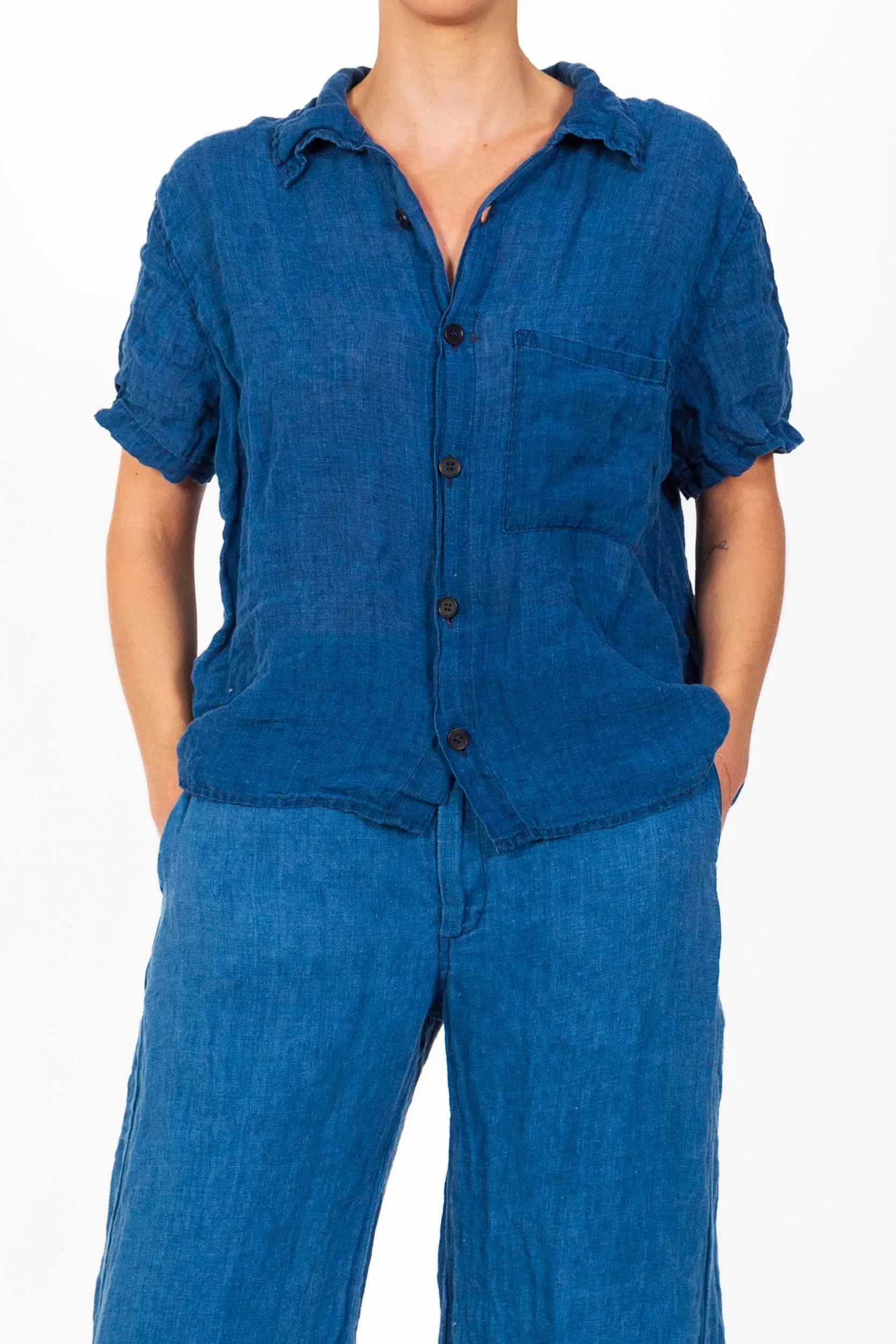 Nic - Indigo Linen sold by CP Shades product image thumbnail 2