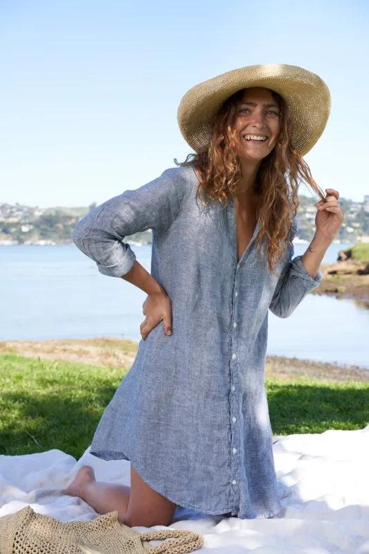 Tamsin - Chambray Linen sold by CP Shades