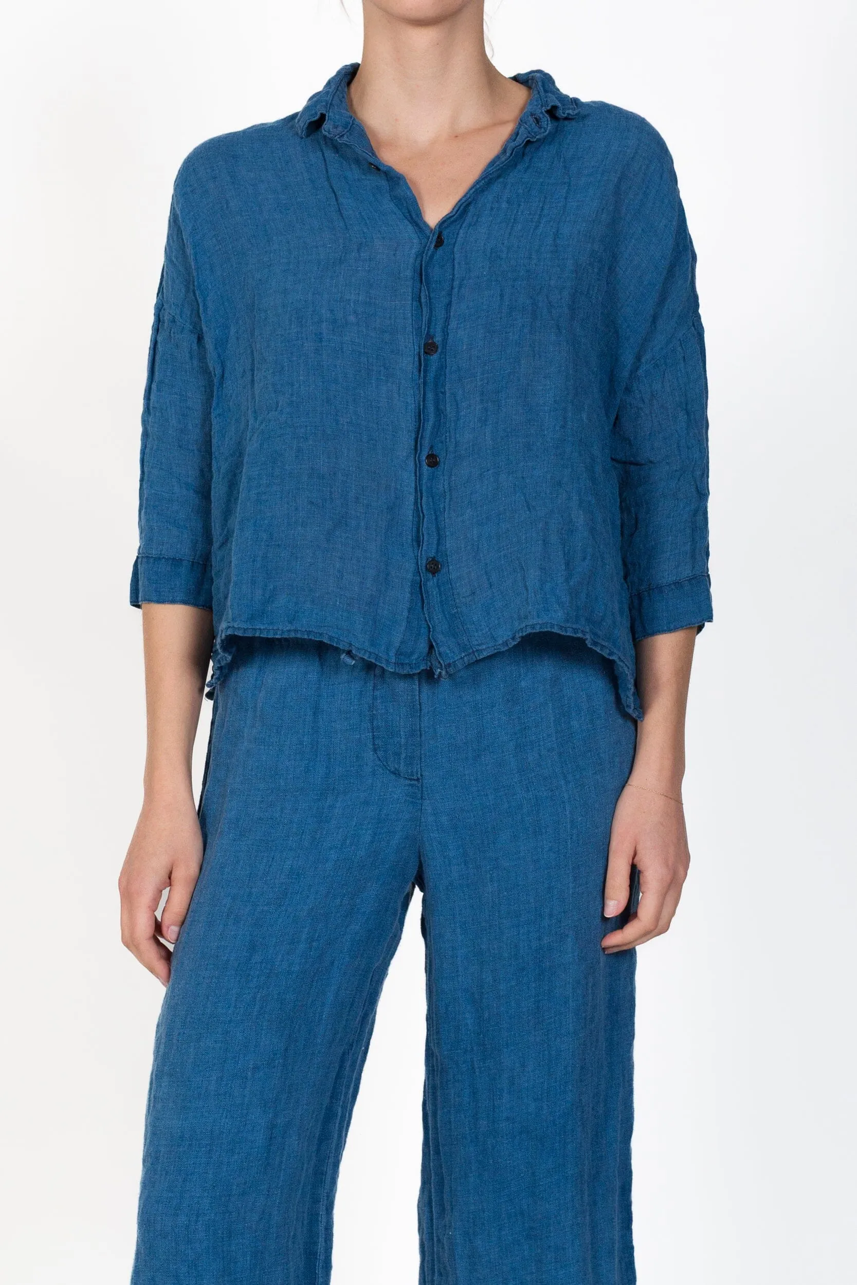 Rooney - Indigo Linen sold by CP Shades