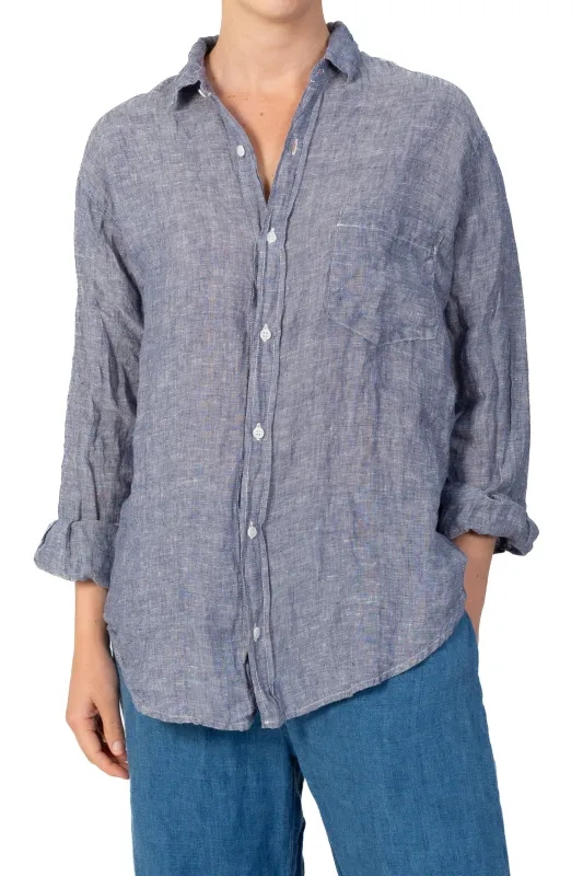 Joss - Chambray Linen sold by CP Shades