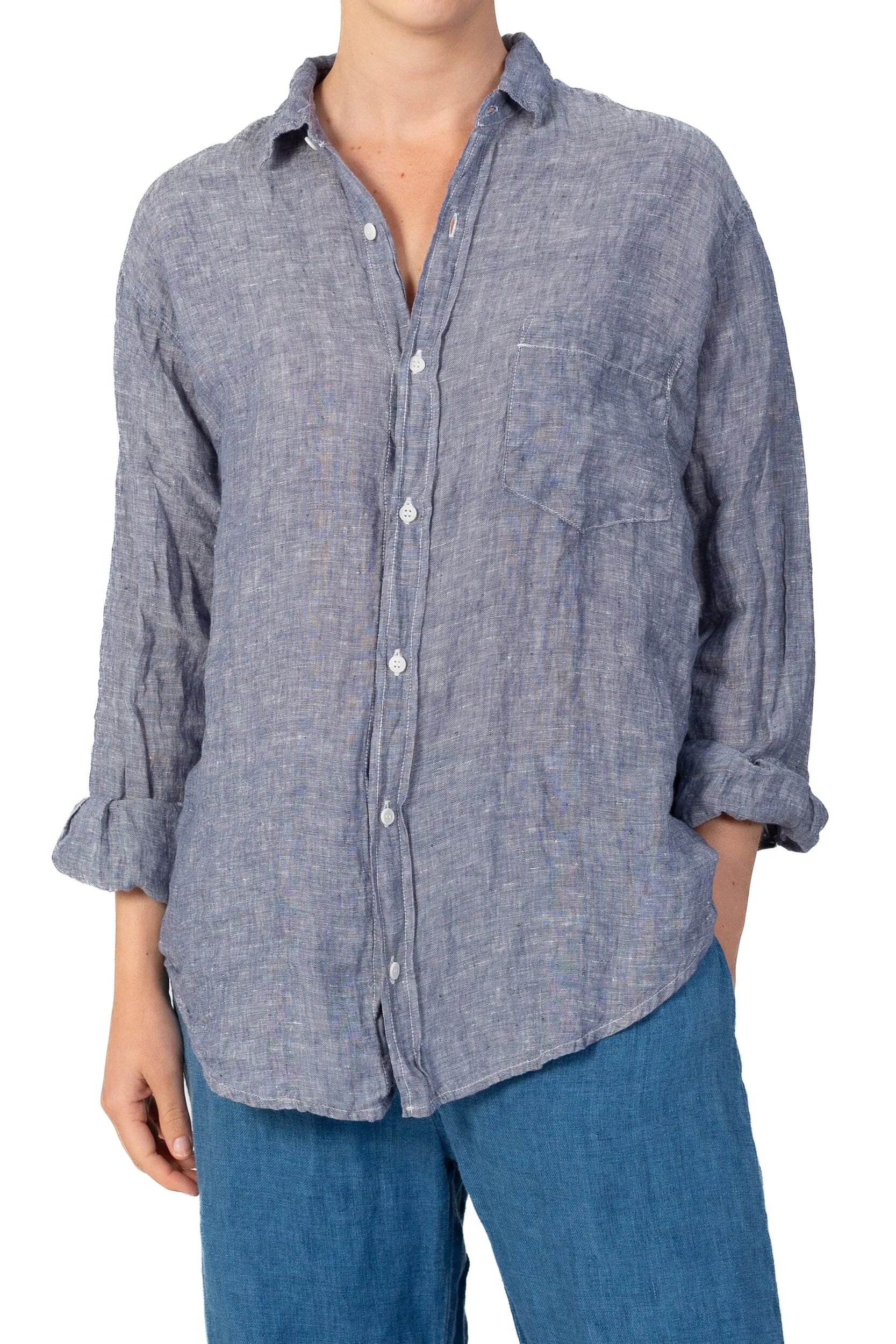 Joss - Chambray Linen sold by CP Shades