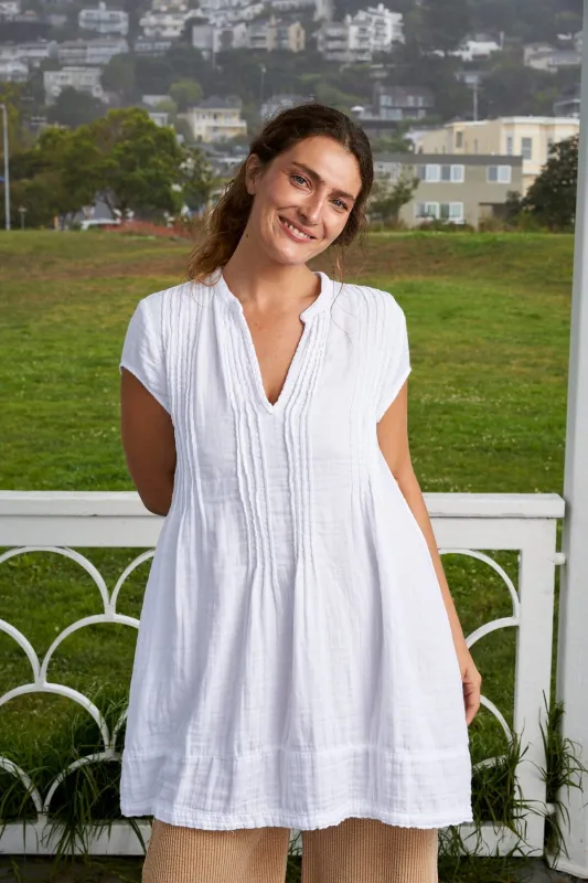 Regina Cap Sleeve - Double Cotton Gauze sold by CP Shades