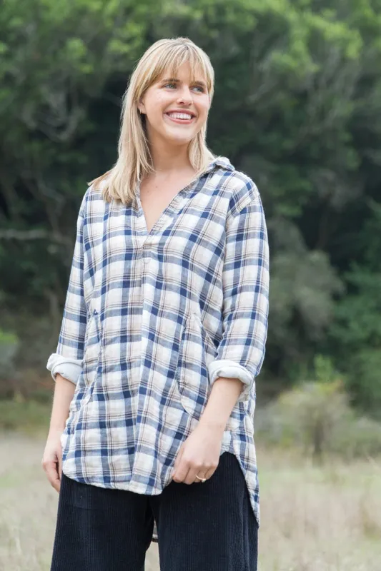 Teton - Plaid Double Cotton Gauze made by CP Shades