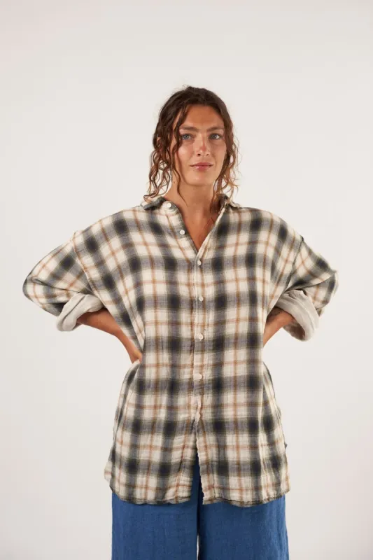 Jane - Double Cotton Gauze Plaid sold by CP Shades