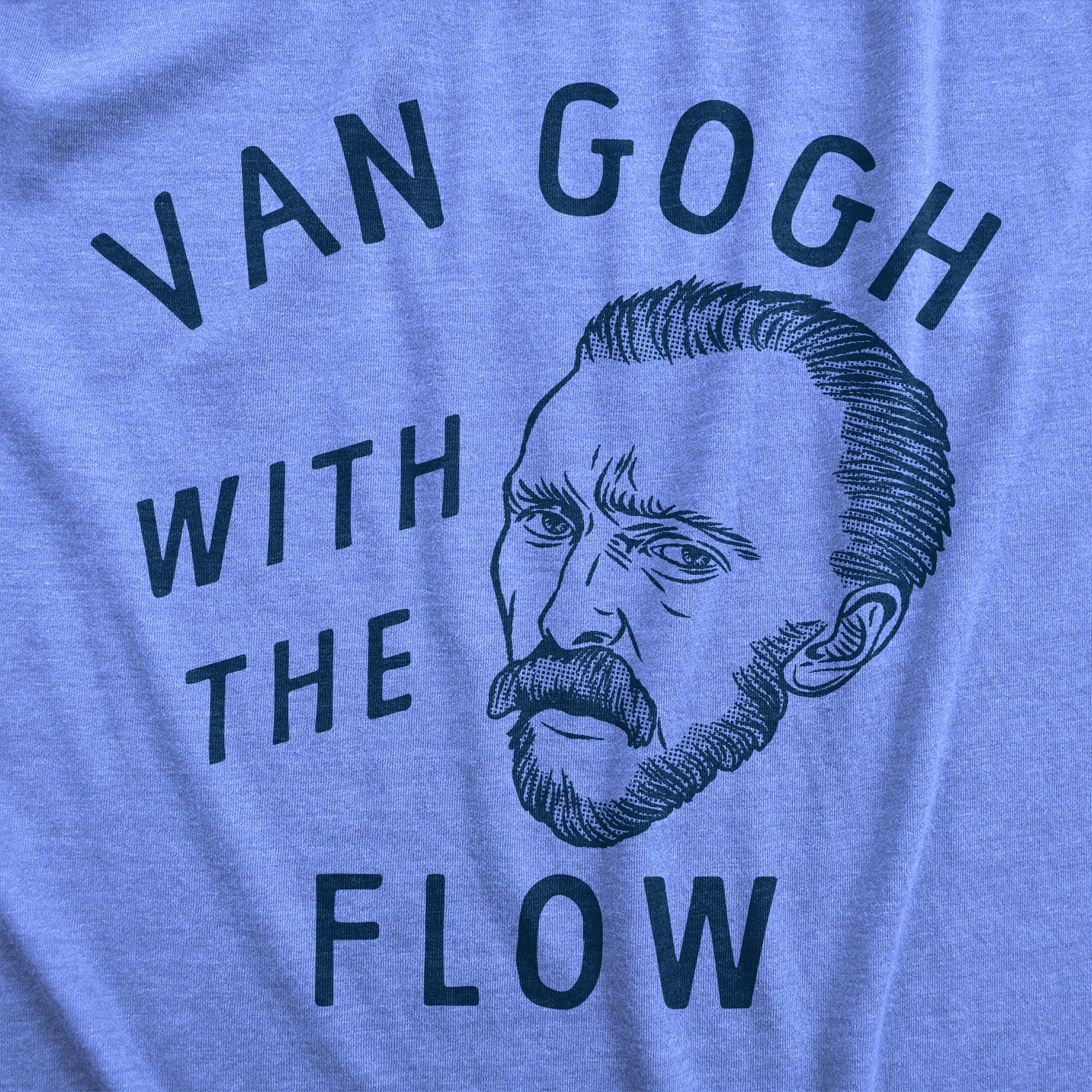 Van Gogh With The Flow Women's T Shirt sold by Crazy Dog T-Shirts product image thumbnail 2