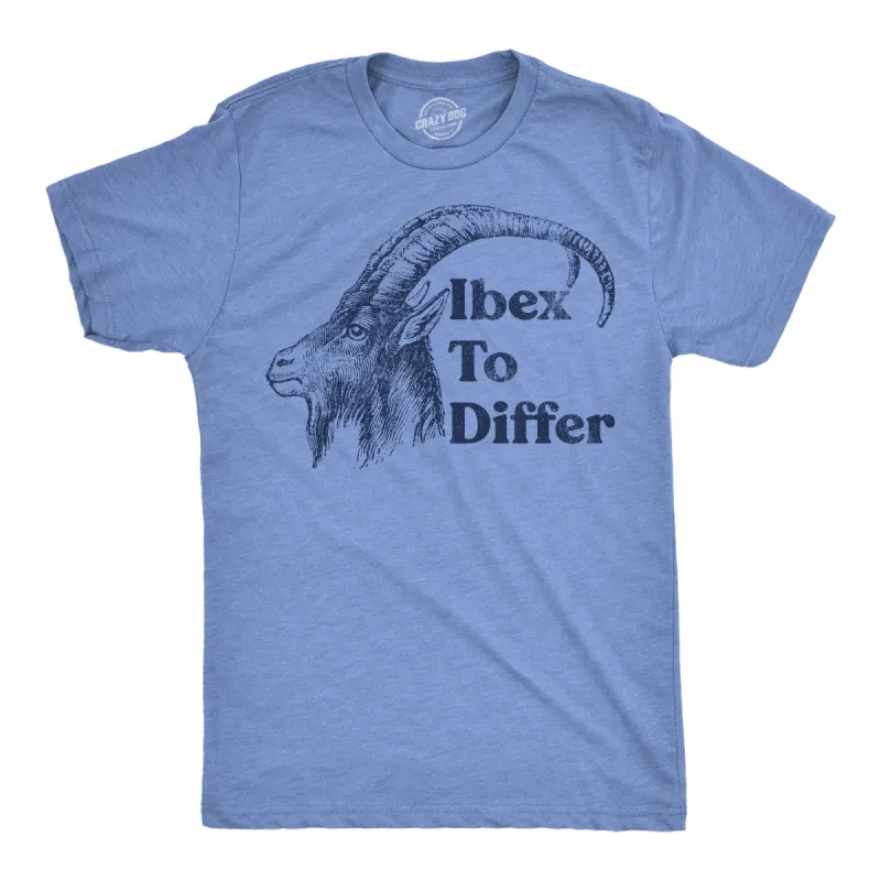 Ibex To Differ Men's T Shirt sold by Crazy Dog T-Shirts